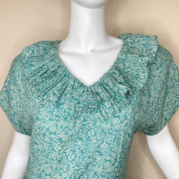 VTG 80s E.D.Michaels by Melanie Drucker Rayon Floral Midi Dress - Picture 9 of 16